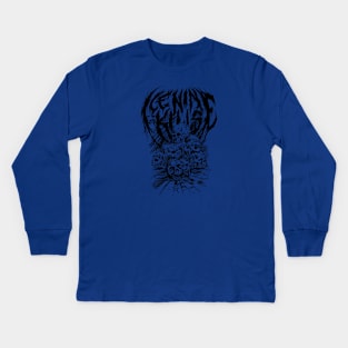 black metal Kids Long Sleeve T-Shirt